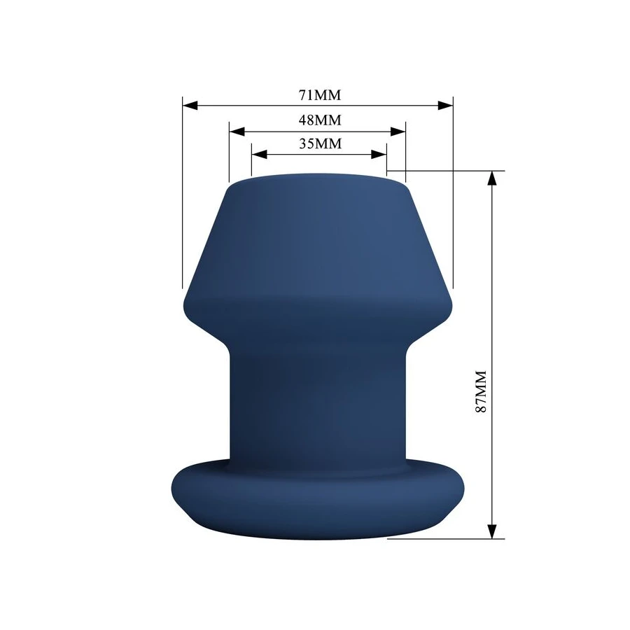 MR PLAY - JACK BLUE PLUG ANALE CAVO IN SILICONE TAGLIA M